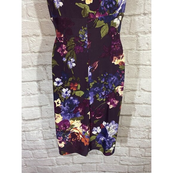 Ralph Lauren Dress 8 Floral Wrinkle Free Packable Travel Feminine Stretch 43 - Picture 8 of 9